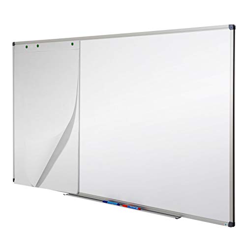 MOB Profi-Whiteboard Magnettafel – 120x90cm – emailliert, Alurahmen, magnetisch – für Büro, Gewerbe und Privat - 2