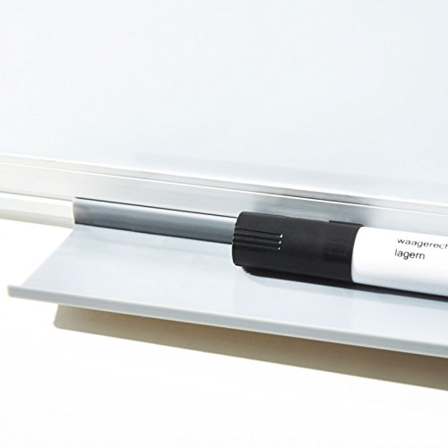 MOB Profi-Whiteboard Magnettafel – 120x90cm – emailliert, Alurahmen, magnetisch – für Büro, Gewerbe und Privat - 6