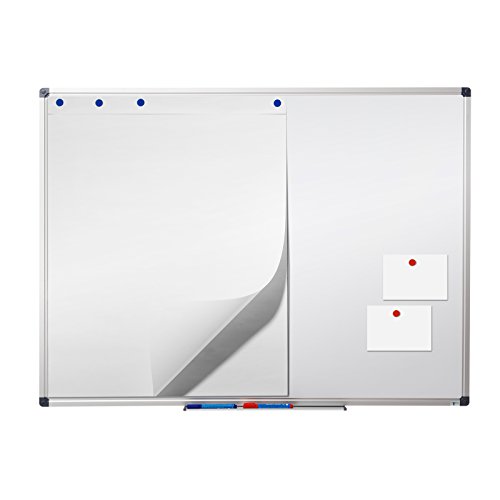 MOB Profi-Whiteboard Magnettafel – 120x90cm – emailliert, Alurahmen, magnetisch – für Büro, Gewerbe und Privat - 7