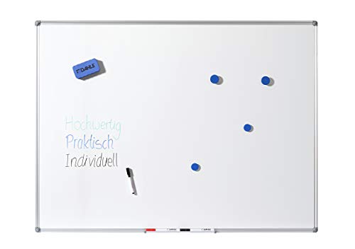 Dahle Basic Whiteboard (Beschreibbare Magnettafel in stabilem Alurahmen, 90 x 120 cm) - 3