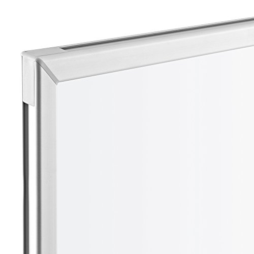 magnetoplan 1240489 Whiteboard mit Fahrgestell, speziallackierte Oberfläche, komplett mit Ablageschale für Marker und Zubehör, 1200 x 900 mm - 2
