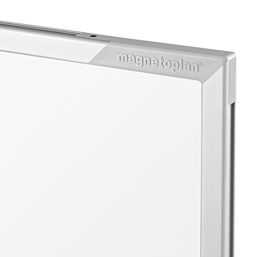magnetoplan 1240489 Whiteboard mit Fahrgestell, speziallackierte Oberfläche, komplett mit Ablageschale für Marker und Zubehör, 1200 x 900 mm - 3