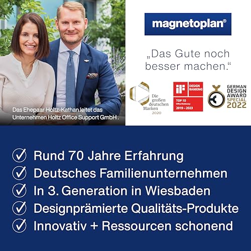 magnetoplan Whiteboard SP 120 x 90 cm, in weiteren Größen auswählbar, mit speziallackierter Oberfläche, Metallrückwand, inklusive Befestigungsmaterial - 8