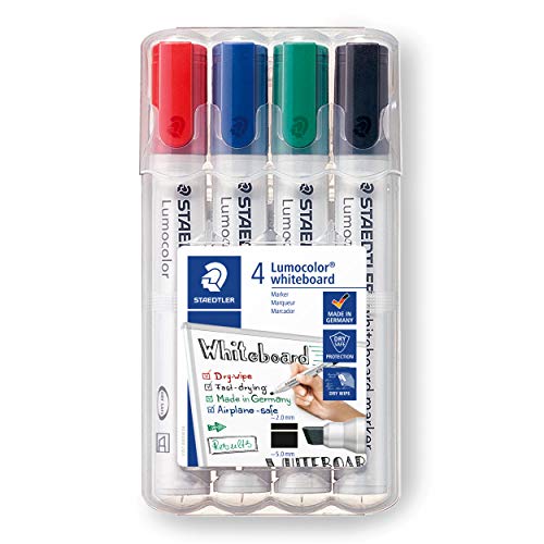 Staedtler 613 Whiteboard-Set Lumocolor (praktische Grundausstattung für Whiteboards mit Marker, Wischer, Reinigungsspray und Haftmagneten, hohe Qualität Made in Germany) - 2