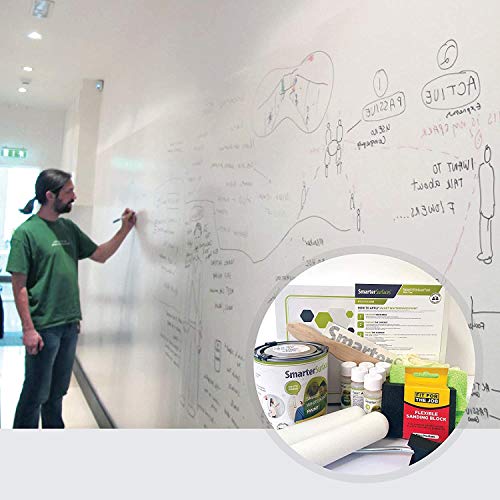 Smart Whiteboard Farbe 6m² Weiß – Whiteboard Wandfarbe – Beschreibbare Wand – Trocken Abwischbare Oberfläche für Zuhause und Büro *KOSTENLOSER EXPRESSVERSAND* - 2