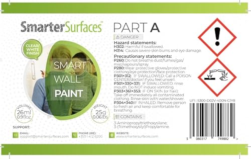 Smart Whiteboard Farbe 6m² Weiß - Whiteboard Wandfarbe - Beschreibbare Wand - Trocken Abwischbare Oberfläche für Zuhause und Büro *KOSTENLOSER EXPRESSVERSAND* - 5