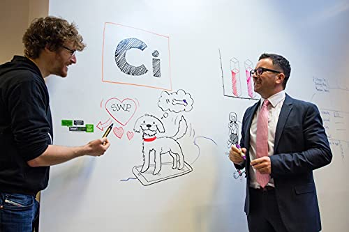 Smart Whiteboard Farbe 6m² Weiß - Whiteboard Wandfarbe - Beschreibbare Wand - Trocken Abwischbare Oberfläche für Zuhause und Büro *KOSTENLOSER EXPRESSVERSAND* - 6