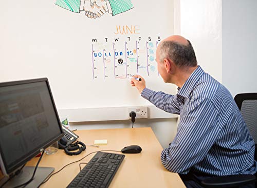 Smart Whiteboard Farbe 6m² Weiß - Whiteboard Wandfarbe - Beschreibbare Wand - Trocken Abwischbare Oberfläche für Zuhause und Büro *KOSTENLOSER EXPRESSVERSAND* - 7