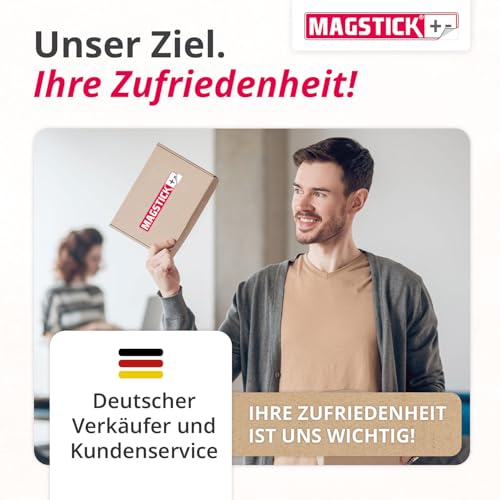 DIN A1 Magstick® Whiteboard-Folie selbstklebend I flexibler Haftgrund für Magnete I XL Ferrofolie in weiß, beschreibbar, nass abwischbar I mag_085 - 7