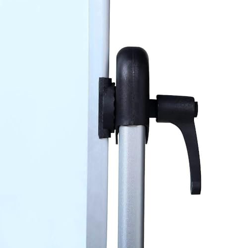 VIZ-PRO Mobiles Whiteboard/Doppelseitige Whiteboard- mit Alurahmen, magnetisch – 150 x 120 cm - 4