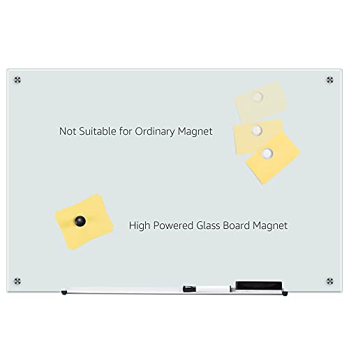 Amazon Basics Trocken abwischbares Whiteboard aus Glas, Weiß, magnetisch, 61 x 91,4 cm - 2