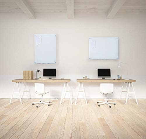 Glas-Magnettafel Leicht Abwischbar (80 x 110 cm, Weiß) - 9