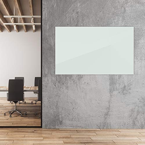 Whiteboard | Sicherheitsglas | BxH 90 x 60 cm | Articweiss | Glastafel Moderationstafel Memoboard - 2