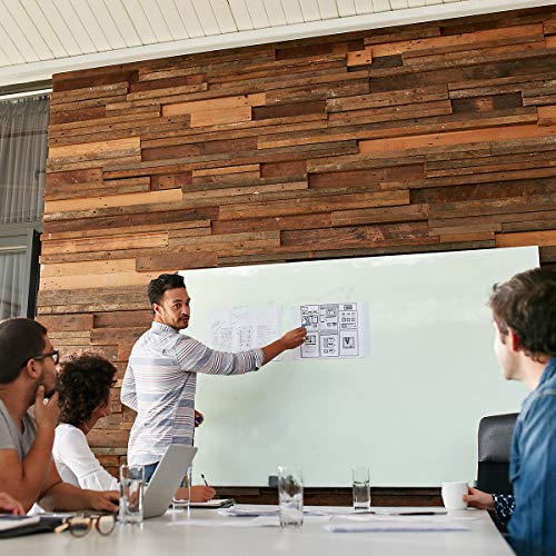 Whiteboard | Sicherheitsglas | BxH 90 x 60 cm | Articweiss | Glastafel Moderationstafel Memoboard - 8