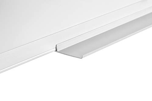 BoardsPlus - Magnetisches Whiteboard - 120 x 90 cm - Magnettafel mit Lackierte Stahloberfläche, Magnetwand mit Alurahmen Und Stifteablage, BPM05754040, Weiß, Silber, hellgrau - 6