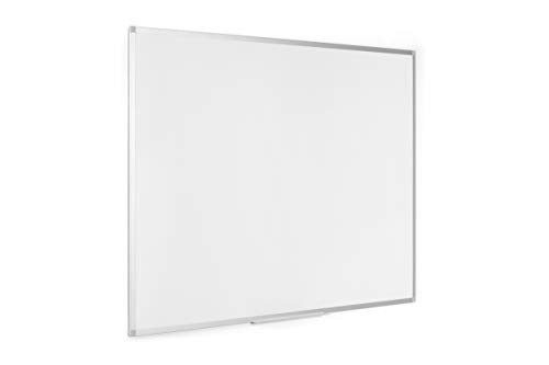 BoardsPlus - Magnetisches Whiteboard - 120 x 90 cm - Magnettafel mit Lackierte Stahloberfläche, Magnetwand mit Alurahmen Und Stifteablage, BPM05754040, Weiß, Silber, hellgrau - 7
